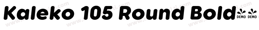 Kaleko 105 Round Bold字体转换